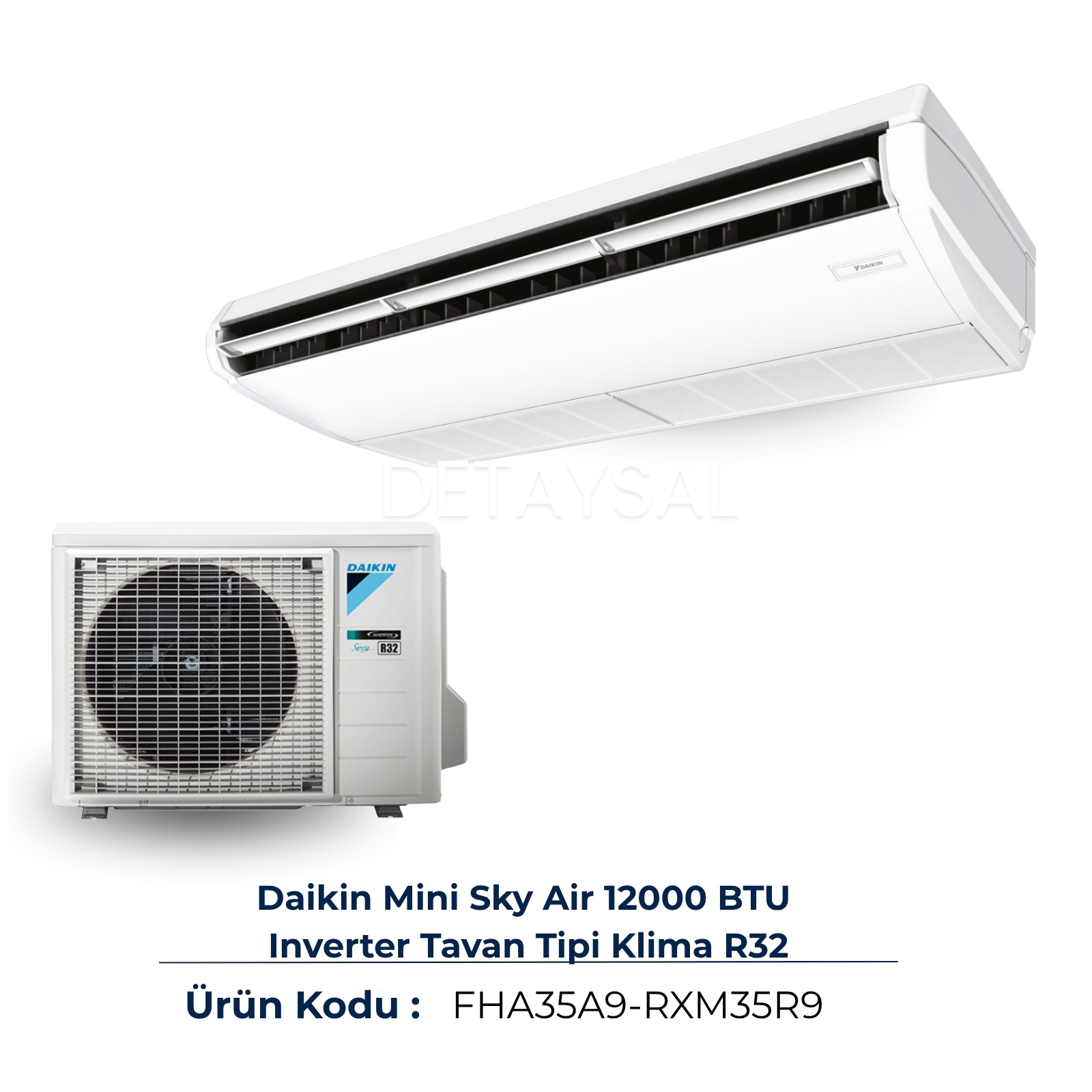 Daikin Mini Sky Air 12000 BTU Tavan Tipi Klima (FHA35A9)