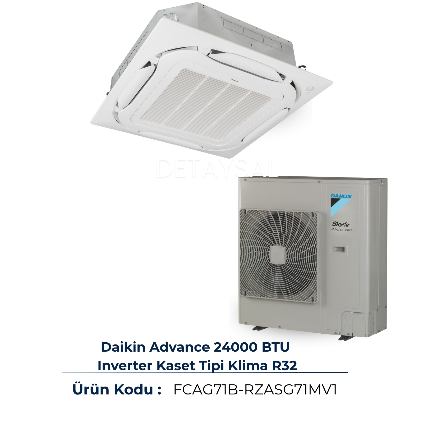 Daikin Advance 24000 BTU Kaset Tipi Klima R32 (FCAG71B)