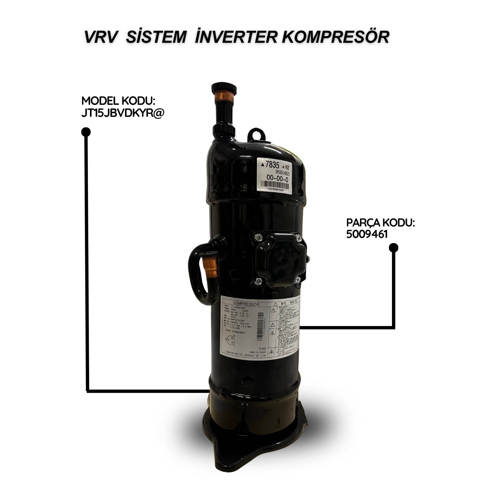JT15JBVDKYR Kompresör Hangi Daikin VRV Dış Ünitelerle Uyumlu?