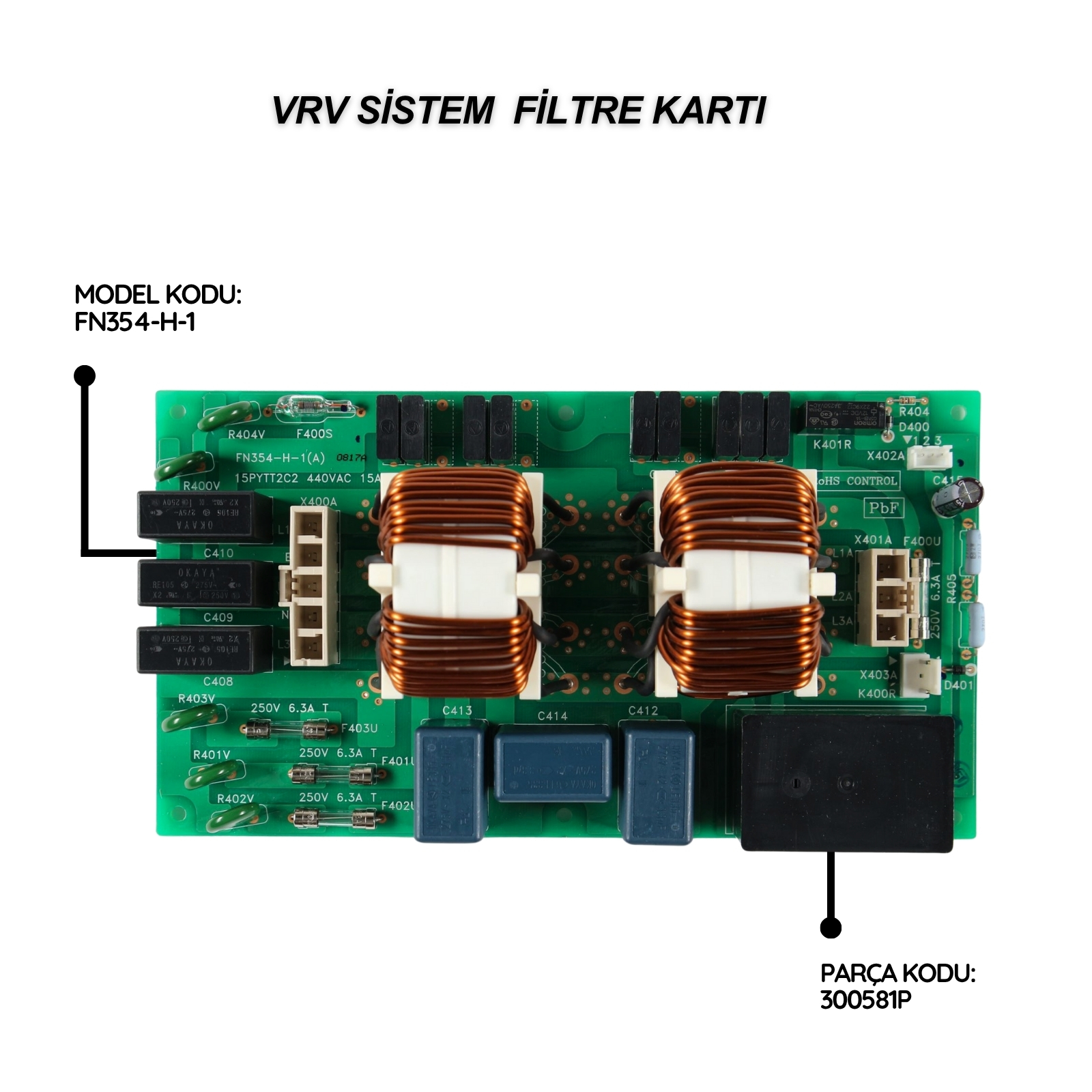 Daikin VRV Sistem Filtre Kartı FN354-H