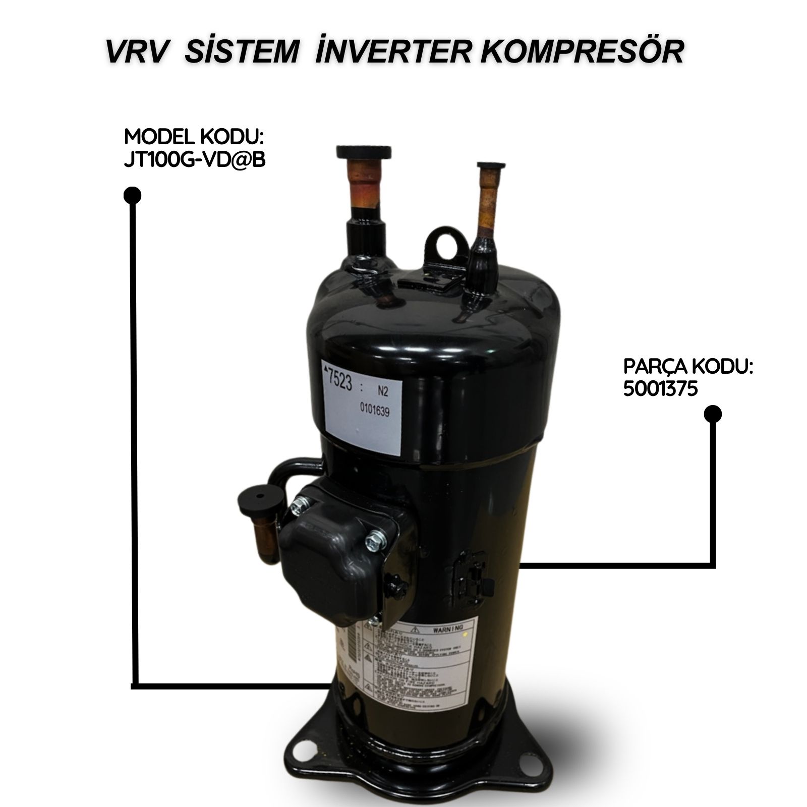 Daikin VRV Sistem İnverter Kompresör JT100G-VD@B