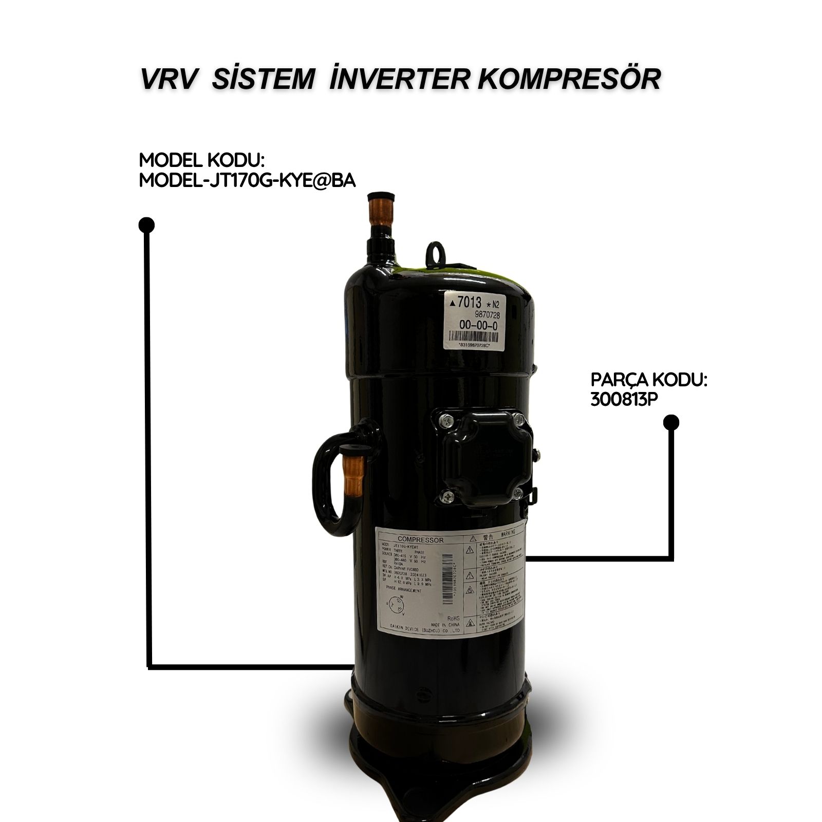 Daikin VRV Sistem Sabit Kompresör JT170G-KYE@BA