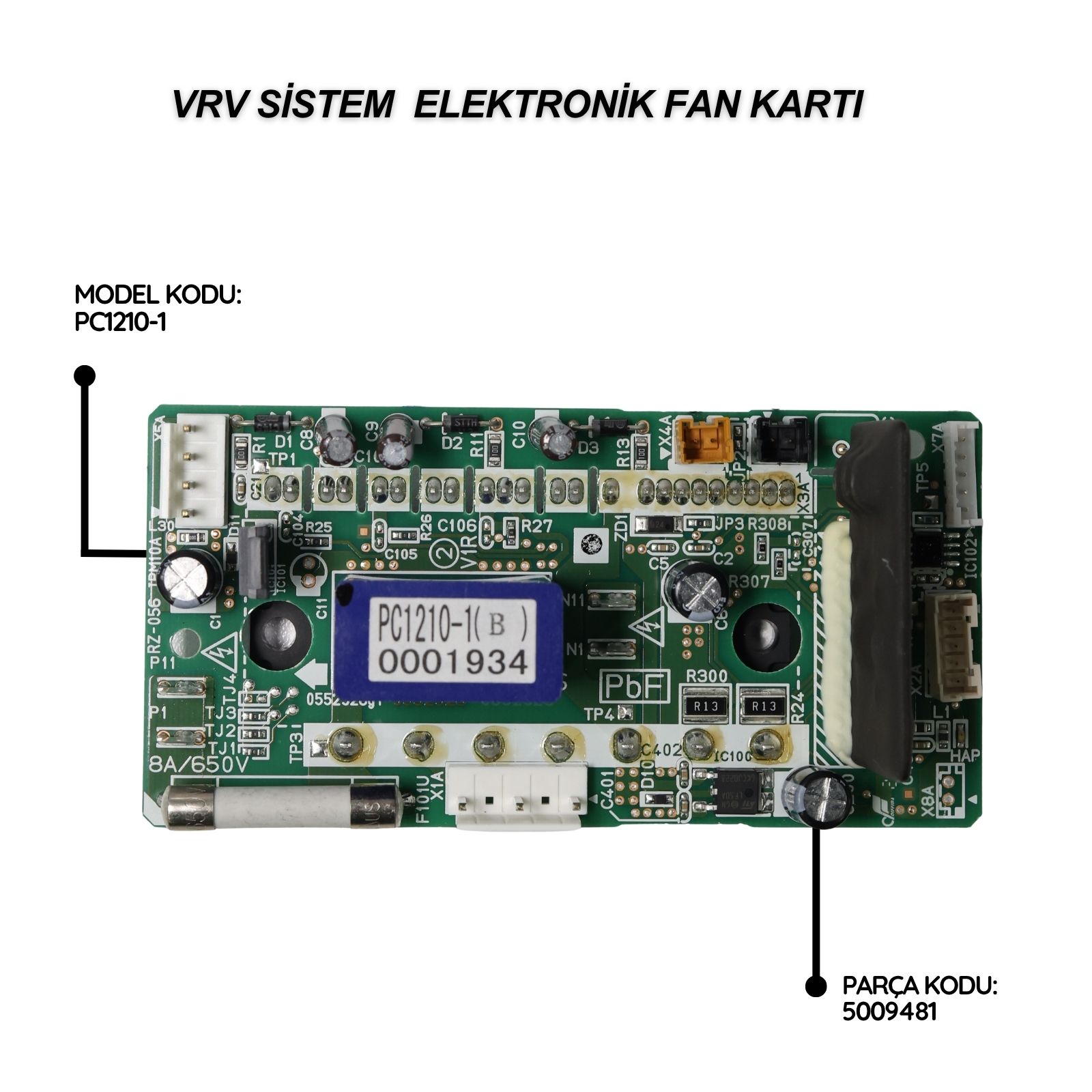 Daikin VRV Sistem Elektronik Fan Kartı PC1210-1