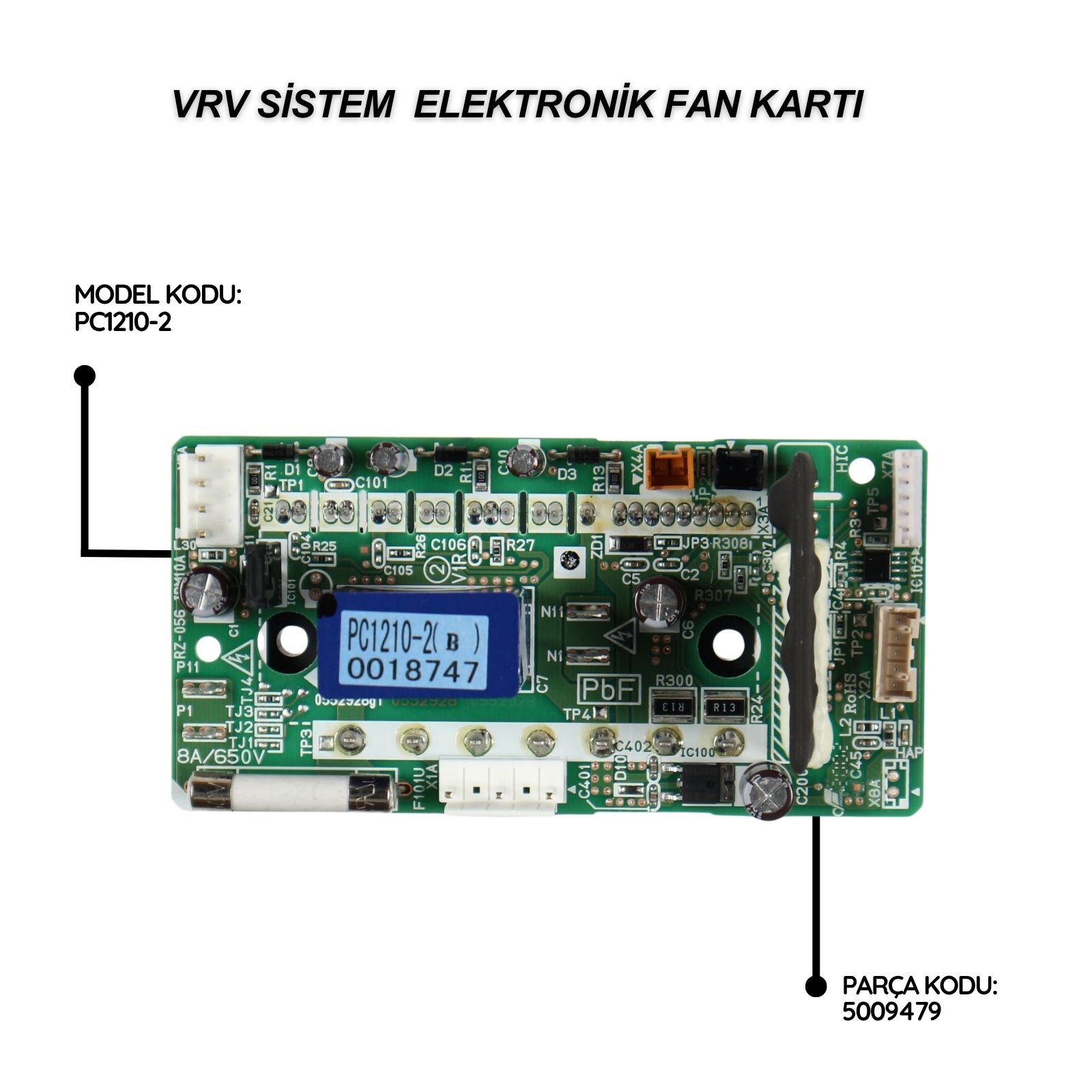 Daikin VRV Sistem Elektronik Fan Kartı PC1210-2