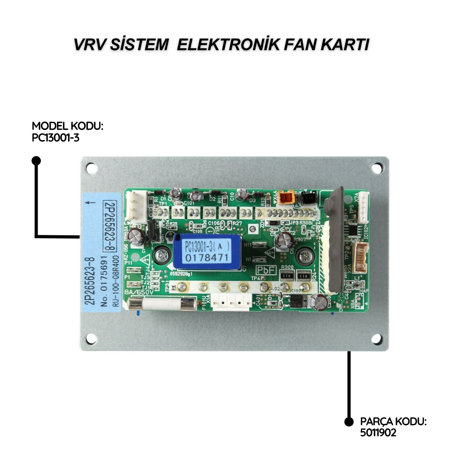 Daikin VRV Sistem Elektronik Fan Kartı PC13001-3

